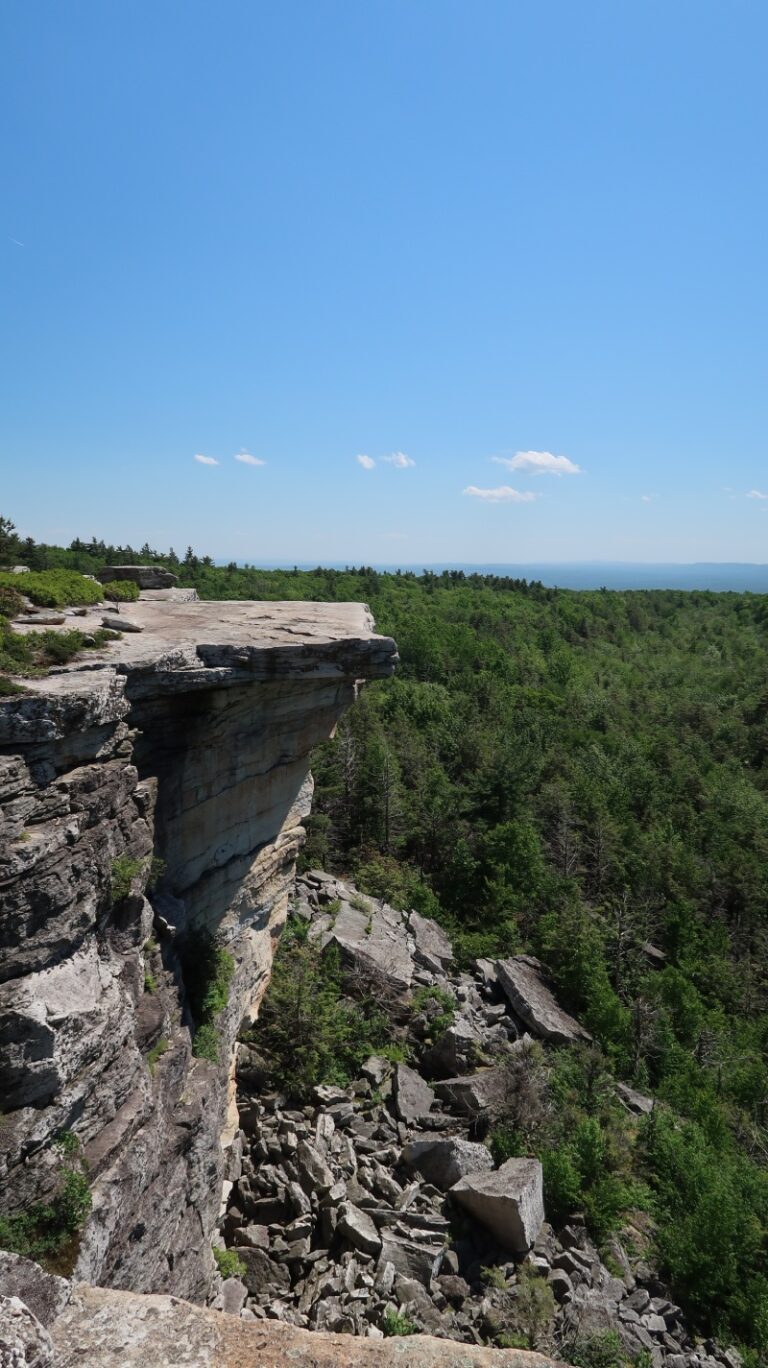 Hiking to Gertrude's Nose at Minnewaska State Park Preserve in New York