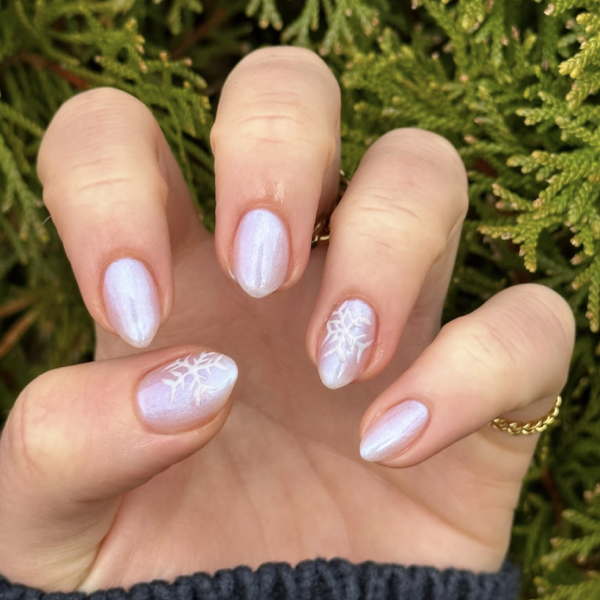 Create The Trendy Glazed Donut Nails At Home Using Regular Nail Polish *winter edition